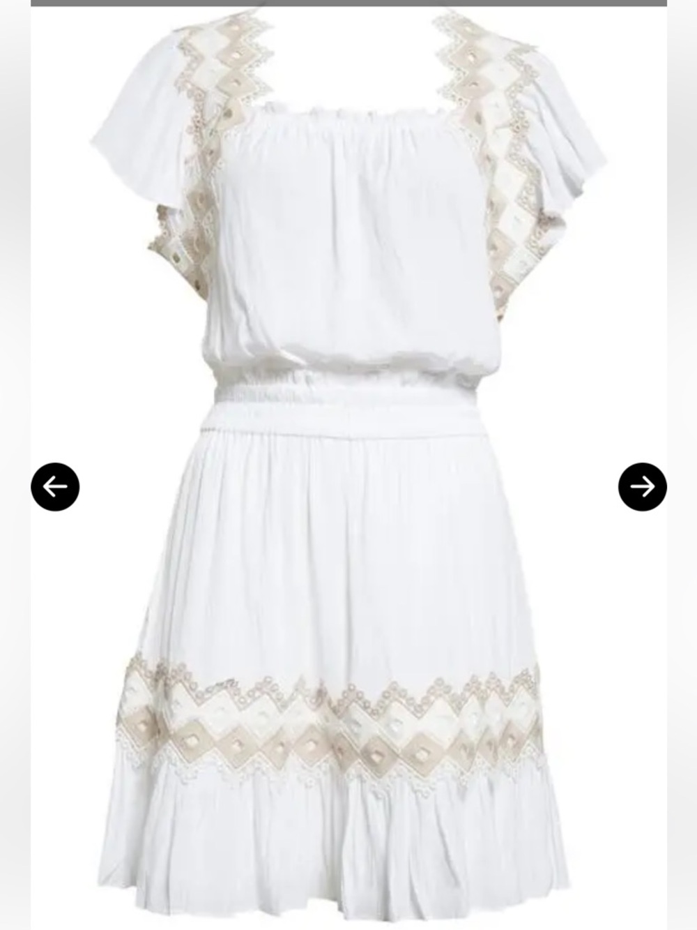 RAMY BROOK Bridget Eyelet Embroidered Dress in Ivory - Picture 4 of 12